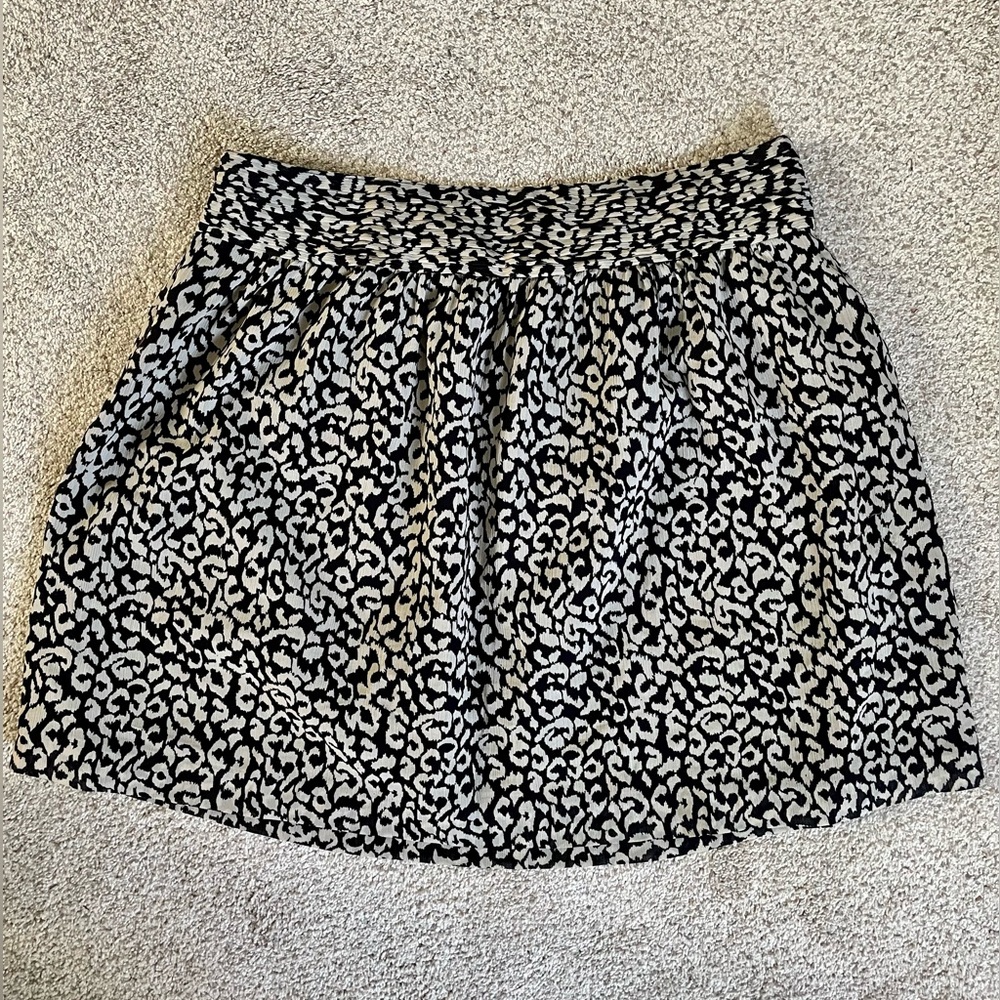 Loft Leopard Print Skirt - image 2